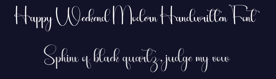 Happy Weekend Modern Handwritten Font by inermediaSTUDIO — Script Handwritten Font — thumbnail 2
