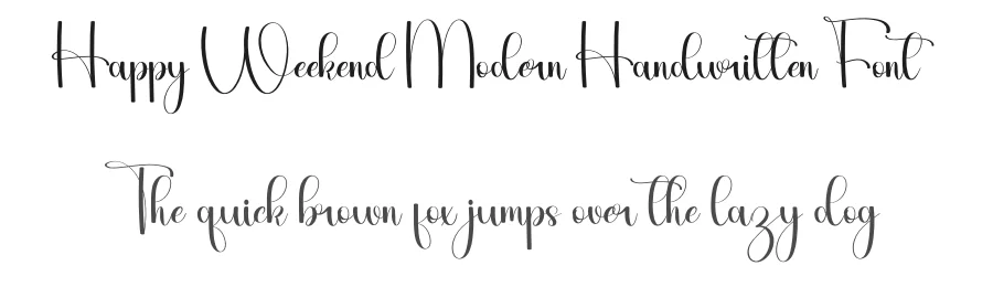 Happy Weekend Modern Handwritten Font by inermediaSTUDIO — Script Handwritten Font