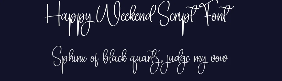 Happy Weekend Script Font by creativeletter — Script Handwritten Font — thumbnail 2