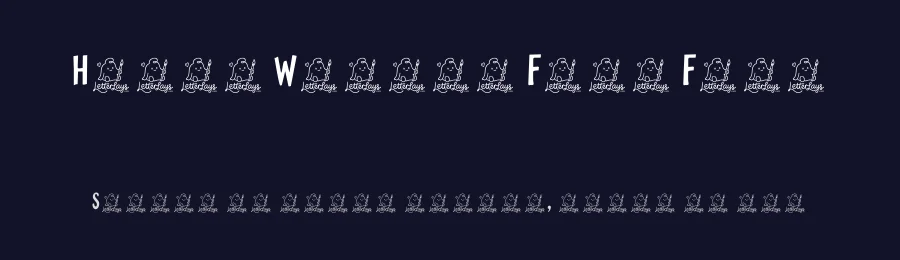 Happy Wiggle Free Font by Letterlays — Display Font — thumbnail 2