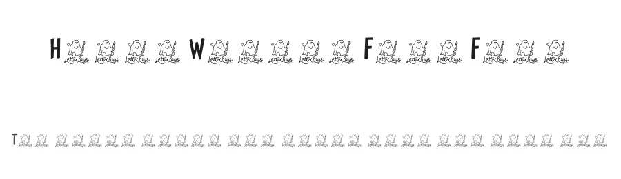 Happy Wiggle Free Font by Letterlays — Display Font