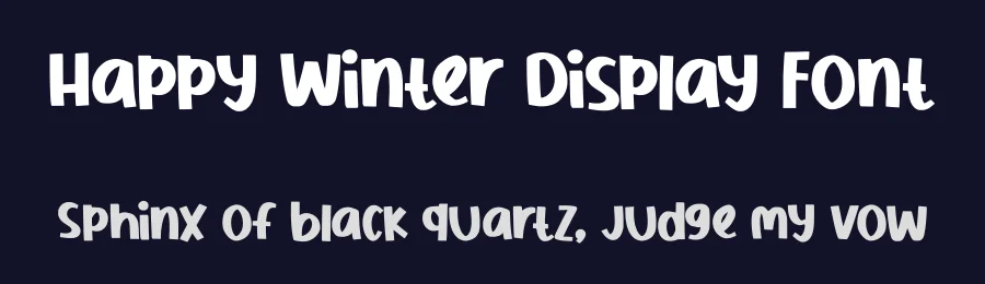 Happy Winter Display Font by Nadiratype — Decorative Font — thumbnail 2