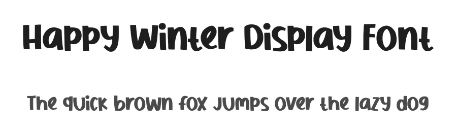 Happy Winter Display Font by Nadiratype — Decorative Font