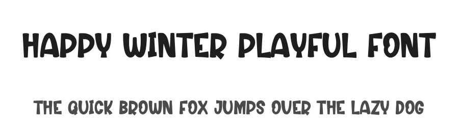 Happy Winter Playful Font by creativeletter — Display Font