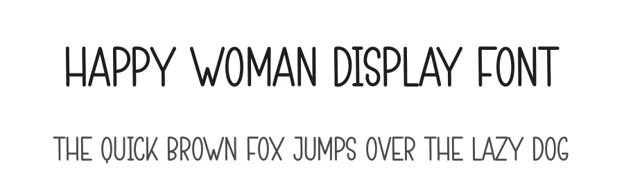 Happy Woman Display Font by andikastudio — Script Handwritten Font