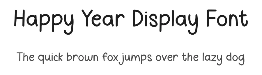 Happy Year Display Font by Craftedtype — Decorative Font
