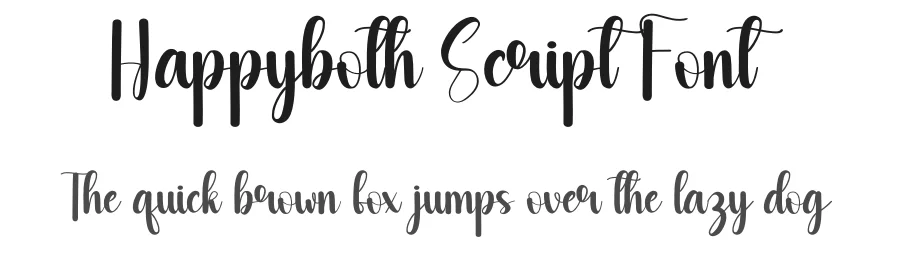Happyboth Script Font by andikastudio — Script Handwritten Font