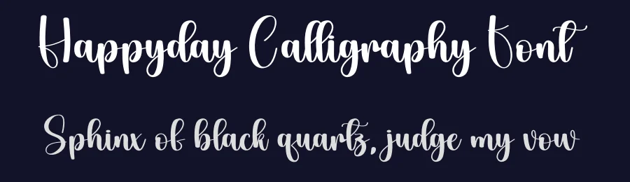 Happyday Calligraphy Font by creativeletter — Script Handwritten Font — thumbnail 2