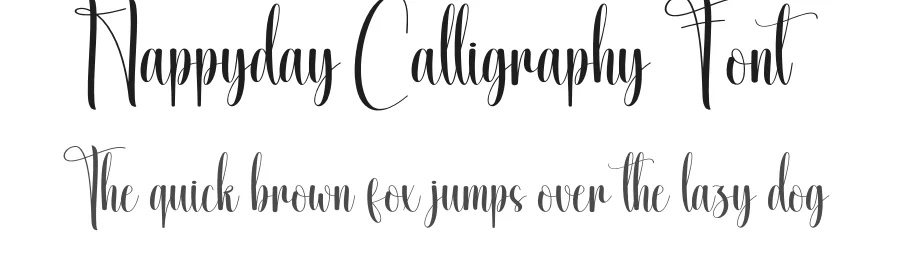 Happyday Calligraphy Font by creativeletter — Script Handwritten Font