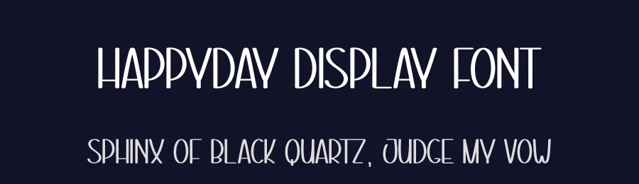 Happyday Display Font by creativeletter — Display Font — thumbnail 2