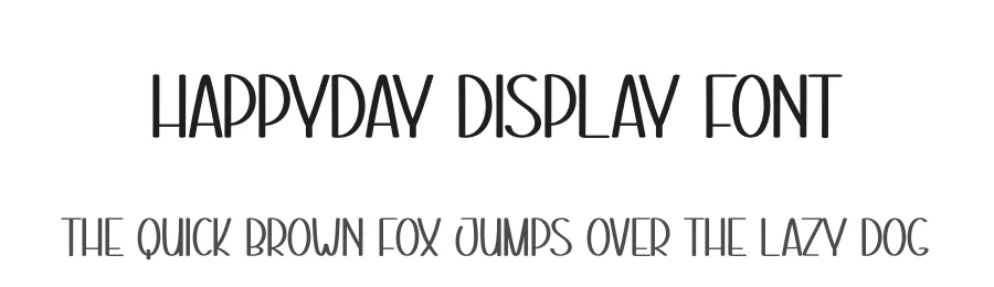 Happyday Display Font by creativeletter — Display Font