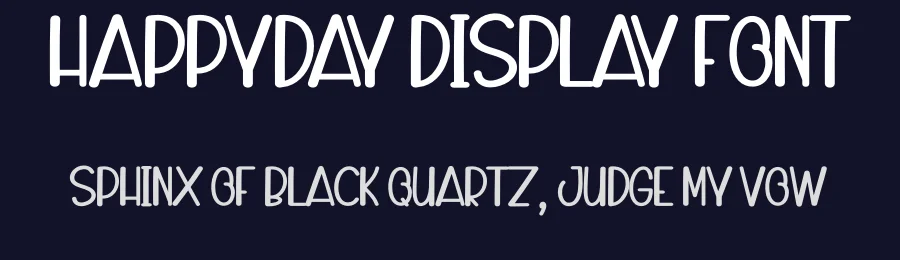 Happyday Display Font by andikastudio — Display Font — thumbnail 2