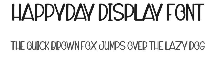 Happyday Display Font by andikastudio — Display Font