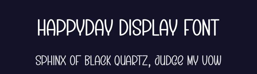 Happyday Display Font by creativeletter — Display Font — thumbnail 2