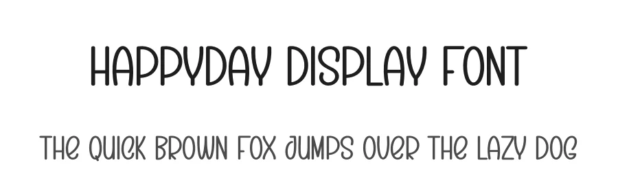 Happyday Display Font by creativeletter — Display Font