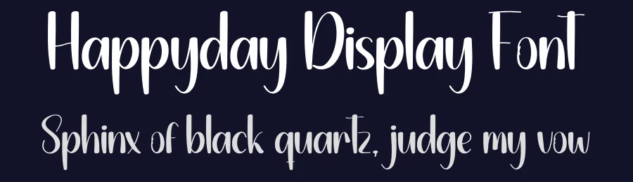 Happyday Display Font by creativeletter — Display Font — thumbnail 2