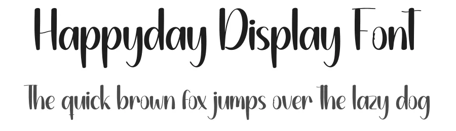 Happyday Display Font by creativeletter — Display Font