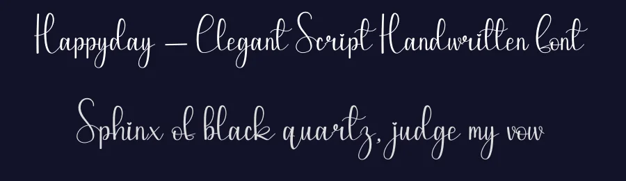 Happyday – Elegant Script Handwritten Font by andikastudio — Script Handwritten Font — thumbnail 2