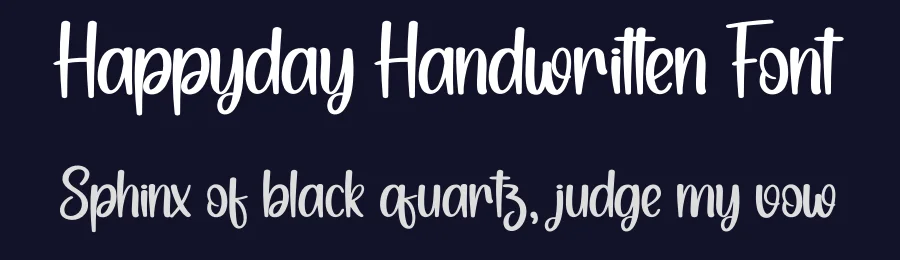 Happyday Handwritten Font by creativeletter — Display Font — thumbnail 2