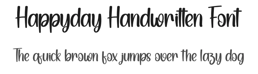 Happyday Handwritten Font by creativeletter — Display Font