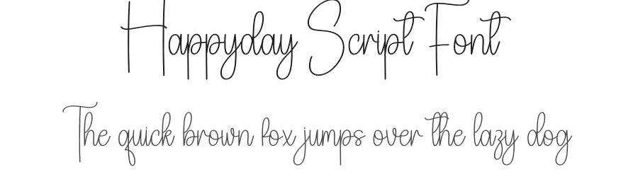 Happyday Script Font by creativeletter — Script Handwritten Font
