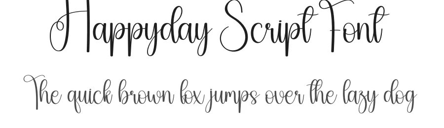 Happyday Script Font by creativeletter — Script Handwritten Font