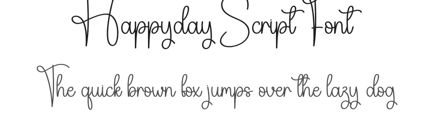 Happyday Script Font by creativeletter — Script Handwritten Font