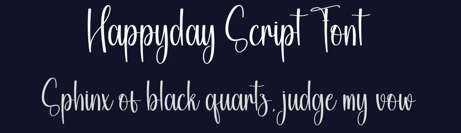 Happyday Script Font by creativeletter — Script Handwritten Font — thumbnail 2