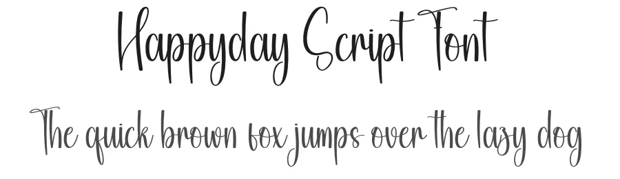 Happyday Script Font by creativeletter — Script Handwritten Font