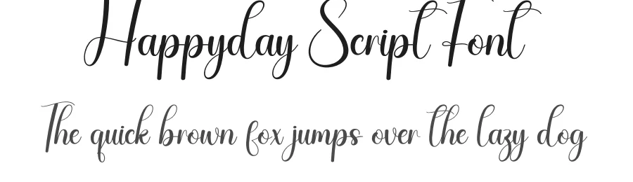 Happyday Script Font by creativeletter — Script Handwritten Font