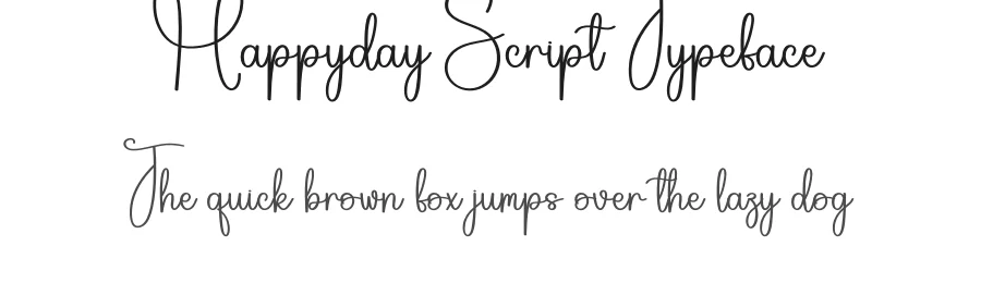 Happyday Script Typeface by creativeletter — Script Handwritten Font