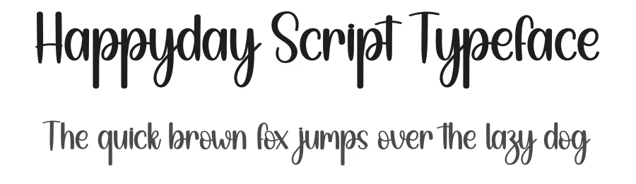 Happyday Script Typeface by creativeletter — Script Handwritten Font