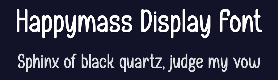 Happymass Display Font by Maiko Hatta — Display Font — thumbnail 2
