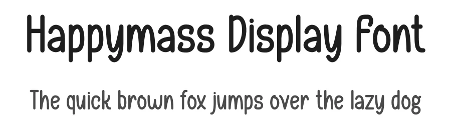 Happymass Display Font by Maiko Hatta — Display Font