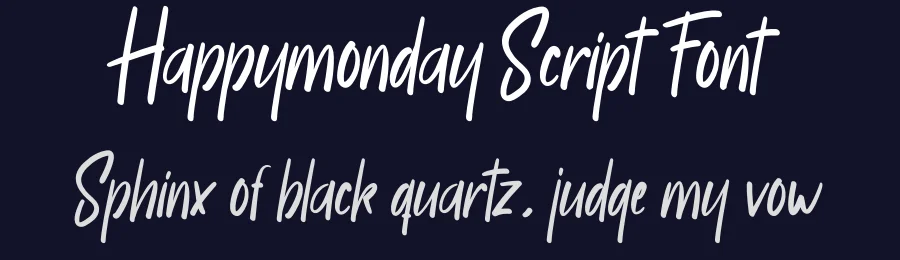 Happymonday Script Font by creativeletter — Script Handwritten Font — thumbnail 2