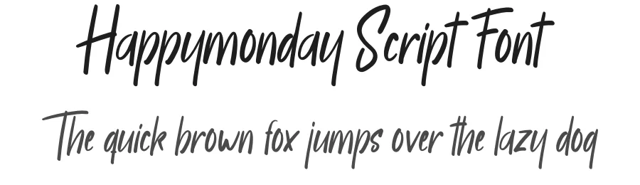 Happymonday Script Font by creativeletter — Script Handwritten Font