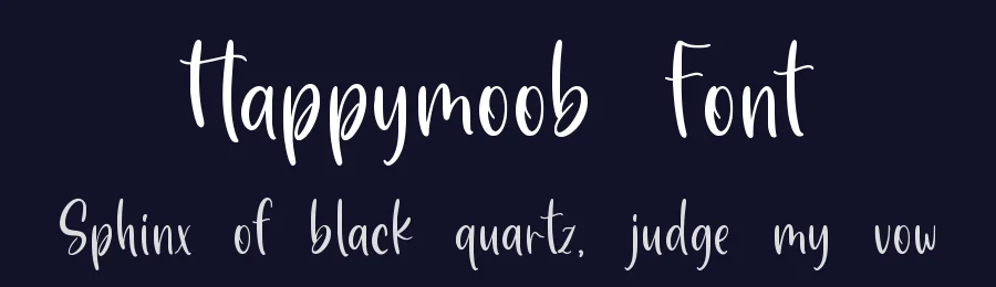 Happymoob Font by qwrtype — Script Handwritten Font — thumbnail 2
