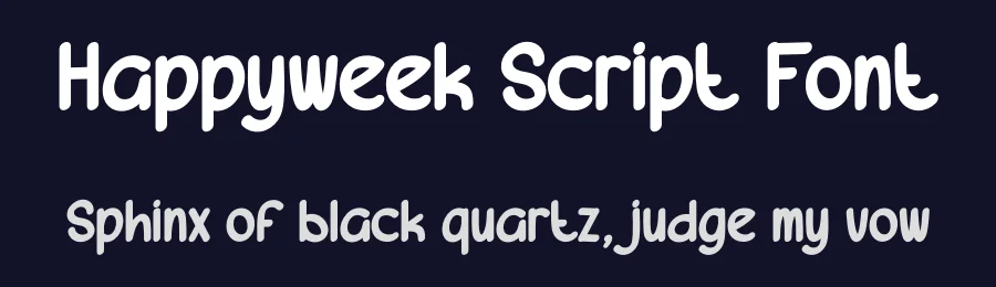 Happyweek Script Font by andikastudio — Display Font — thumbnail 2