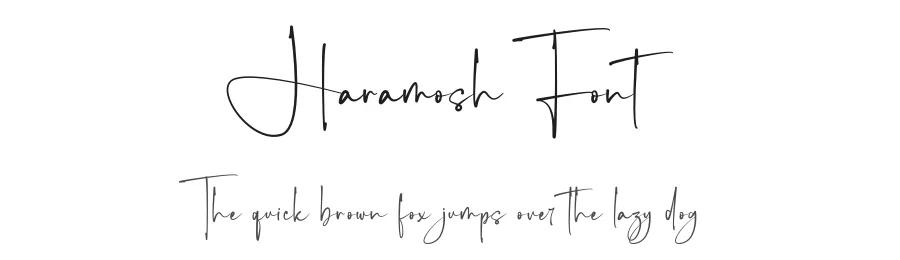 Haramosh Font by Rantautype — Script Handwritten Font
