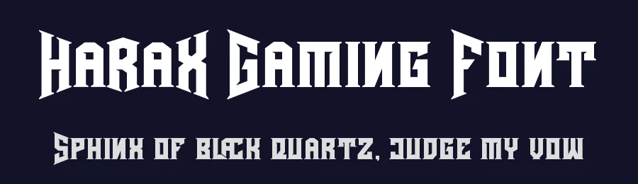 Harax Gaming Font by Letterara Studio — Decorative Font — thumbnail 2