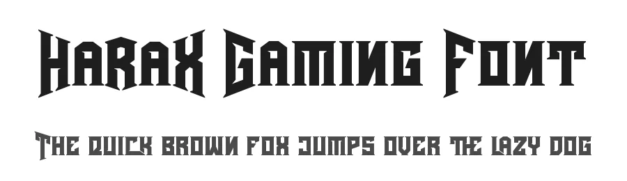 Harax Gaming Font by Letterara Studio — Decorative Font