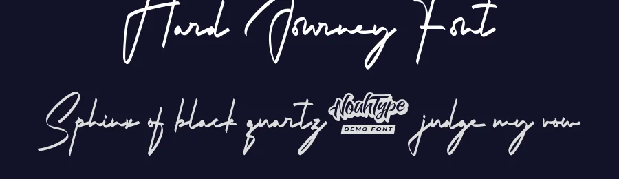 Hard Journey Font by noahtype — Script Handwritten Font — thumbnail 2