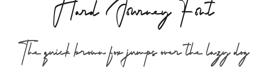 Hard Journey Font by noahtype — Script Handwritten Font