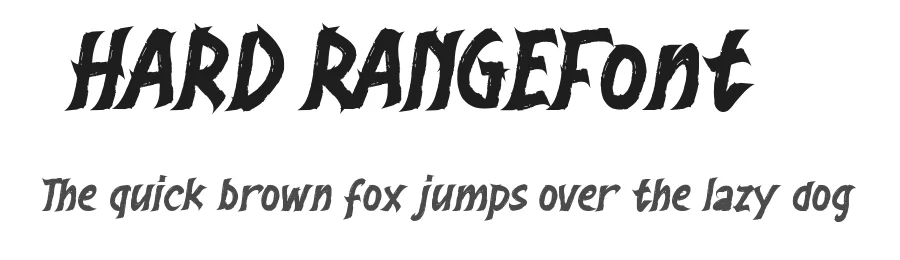 Hard Range Font by noahtype — Decorative Font