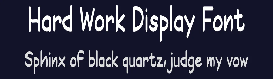 Hard Work Display Font by Farz Studio — Sans Serif Font — thumbnail 2