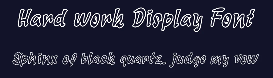 Hard work Display Font by andikastudio — Display Font — thumbnail 2