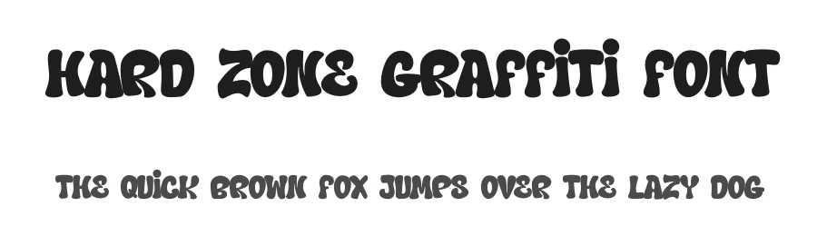 Hard Zone Graffiti Font by Cikareotype Studio β Display Font