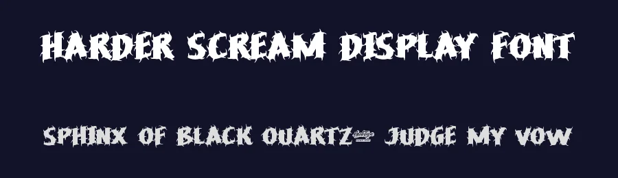 Harder Scream Display Font by noahtype — Decorative Font — thumbnail 2