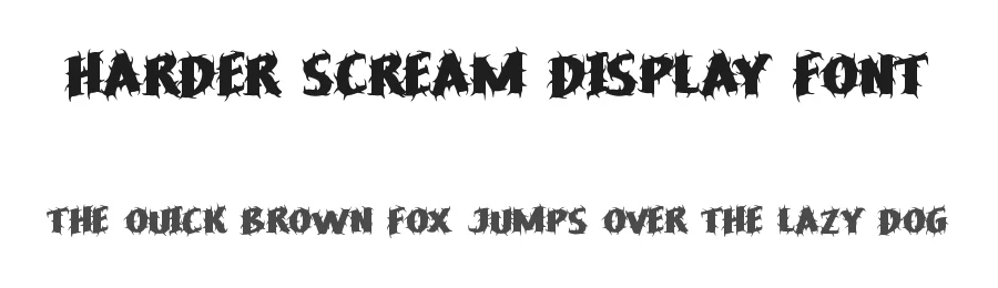 Harder Scream Display Font by noahtype — Decorative Font