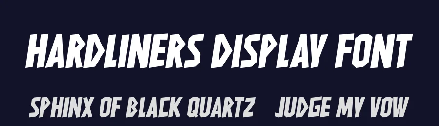 Hardliners Display Font by 99designs — Display Font — thumbnail 2